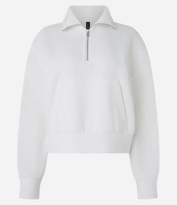 Moletom com Forro Fleece e Zíper na Gola Alta