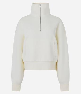 Moletom com Forro Fleece e Zíper na Gola Alta