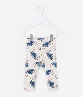 Calça Legging Infantil com Estampa do Stitch - Tam 0 a 18 meses - 1
