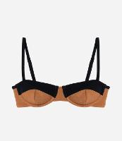 Biquíni Top Meia Taça Texturizado com Viés Contrastante - 1
