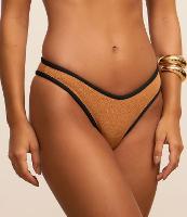 Biquíni Calcinha Asa Delta Texturizado com Viés Contrastante - 1