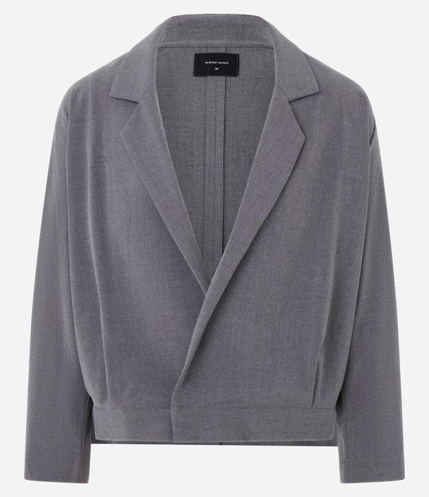 Blazer Casual em Alfaiataria com Frontal Transpassada - 1