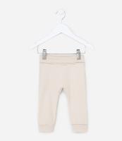 Calça Infantil em Algodão Peruano com Cós Dobrável - Tam RN a 18 meses - 1