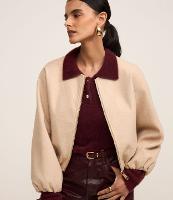 Jaqueta Bomber Balonê em Polyvelour com Bolsos e Zíper - 2