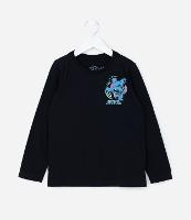 Camiseta Infantil com Estampa Frente e Costas Stitch - Tam 3 a 10 Anos - 1