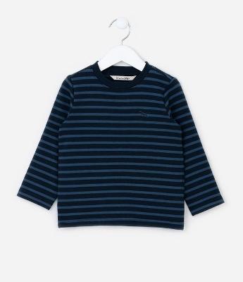 Camiseta Infantil com Estampa Listrada - Tam 1 a 5 Anos