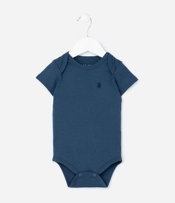 Body Infantil em Algodão Peruano com Bordado - Tam RN a 18 meses