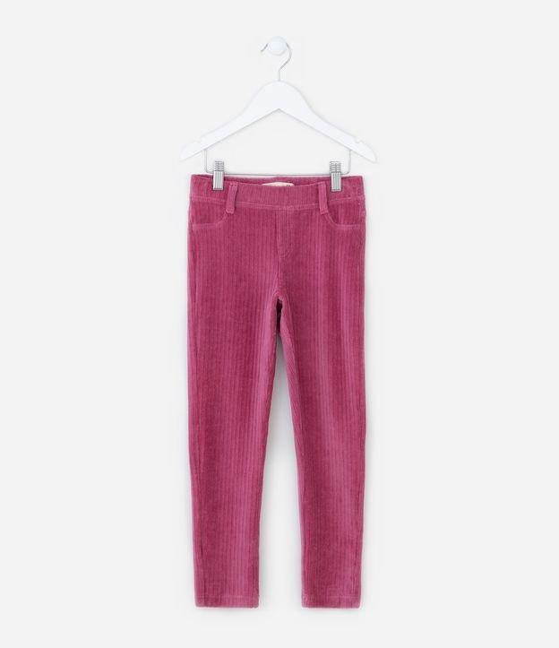 Calça Legging Infantil em Veludo Cotelê - Tam 1 a 5 Anos - 1