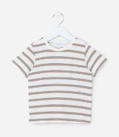 Camiseta Infantil com Estampa Listras a Fio Tinto - Tam 1 a 6 Anos - 1