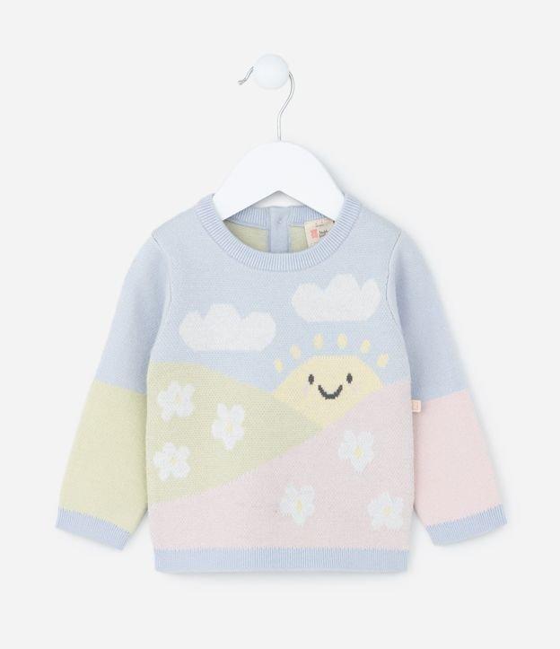 Suéter Infantil com Estampa Solzinho Feliz - Tam 0 a 18 meses - 1