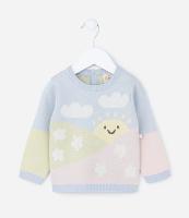 Suéter Infantil com Estampa Solzinho Feliz - Tam 0 a 18 meses - 1