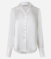 Camisa Acetinada com Caimento Leve e Manga Longa - 1