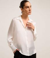 Camisa Acetinada com Caimento Leve e Manga Longa - 3