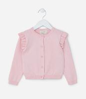 Suéter Infantil em Tricô com Babadinhos - Tam 1 a 5 Anos - 1