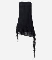 Vestido Curto em Tule Tomara que Caia com Babado na Barra - 1