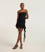 Vestido Curto em Tule Tomara que Caia com Babado na Barra - 2