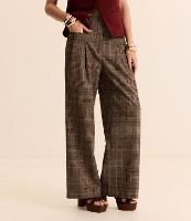 Calça Wide Leg em Alfaiataria com Cintura Alta - 1