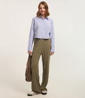 Calça Reta Texturizada com cós Fixo e Malha Quentinha - 2