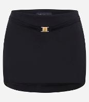 Mini Saia em Alfaiataria com Aviamento na Cintura - 1