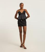 Mini Saia em Alfaiataria com Aviamento na Cintura - 3