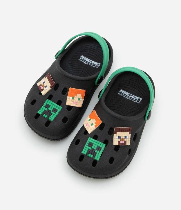 Sandália Babuche Infantil com Patch Minecraft - Tam 22 a 35 - 1