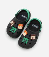 Sandália Babuche Infantil com Patch Minecraft - Tam 22 a 35 - 1