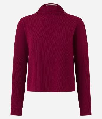 Suéter Canelado em Malha Cotelê com Gola Alta