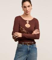 Blusa em Viscose com Vazados e Fivelas no Busto - 2