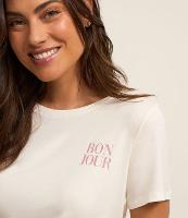 Pijama Curto em Viscose com Estampa Xadrez Grid - 2