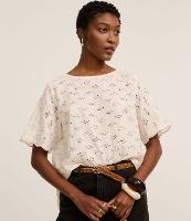 Blusa em Laise com Bordados Vazados de Leques - 2