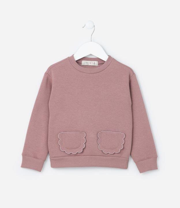 Casaco Infantil com Bolsinhos de Nuvem - Tam 1 a 6 Anos - 2