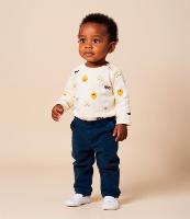 Conjunto Infantil em Suedine com Bordado de Ovelhinha - Tam RN a 18 meses - 2