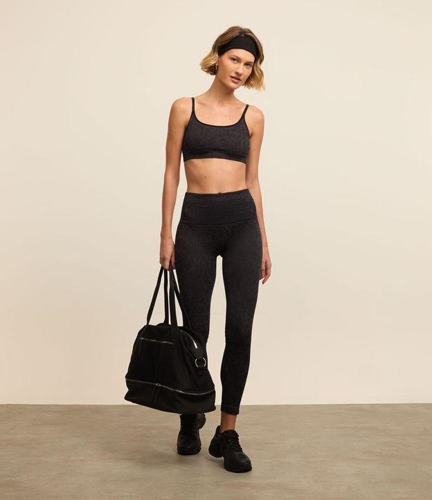 Calça Legging Esportiva Seamless com Jacquard Animal Print Onça - 1