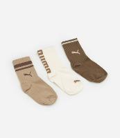 Kit 03 Meias Infantis Cano Médio Puma - Tam 25 a 39 - 1