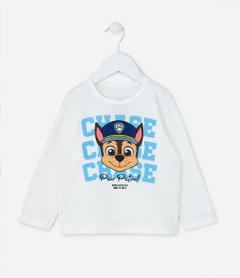 Camiseta Infantil em Malha Quentinha Estampa Chase - Tam 2 a 6 Anos