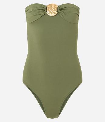 Maiô Tomara que Caia em Microfibra com Aviamento Metalizado