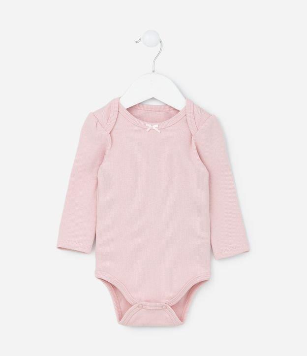 Body Infantil Canelado Básico - Tam RN a 18 meses - 1