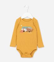 Body Infantil com Estampa Interativa Ônibus e Urso - Tam 0 a 18 meses - 1