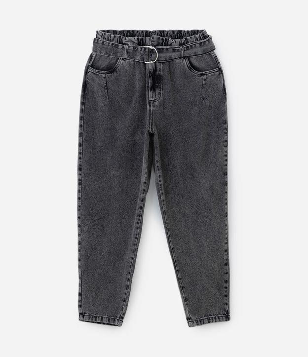 Calça Clochard em Jeans com Cinto Curve & Plus Size - 1