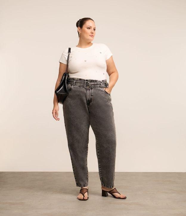 Calça Clochard em Jeans com Cinto Curve & Plus Size - 2