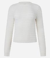 Blusa em Tricô Leve com Gola Redonda e Textura - 1