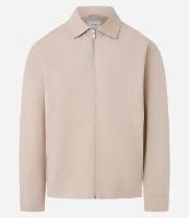 Jaqueta em Sarja Gola Colarinho com Detalhe Franzido na Barra - 1