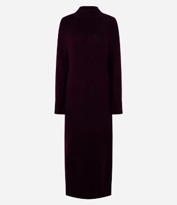 Vestido New Midi em Tricô com Gola Alta Canelada