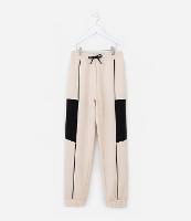 Calça Jogger Infantil com Recortes Contrastantes - Tam 5 a 14 Anos - 1