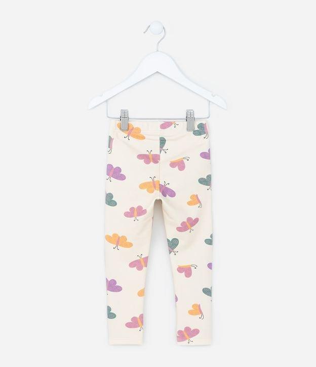 Calça Legging Infantil Quentinha com Estampa Borboletas - Tam 1 a 6 Anos - 1