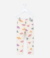 Calça Legging Infantil Quentinha com Estampa Borboletas - Tam 1 a 6 Anos - 1