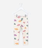 Calça Legging Infantil Quentinha com Estampa Borboletas - Tam 1 a 6 Anos - 2