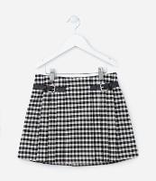 Saia Infantil com Pregas e Detalhe de Cinto - Tam 5 a 14 Anos - 1