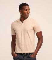 Camiseta Polo em Viscose com Gola V - 2