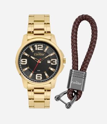 Kit Relógio Analógico Masculino Condor 